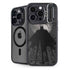 DC Comics Batman On City with Moon Art iPhone 15 Pro Kickstand Case